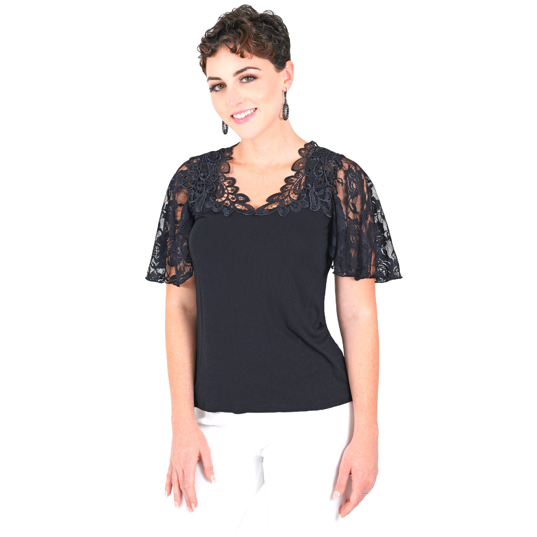 Black Lace Attachable Sleeves