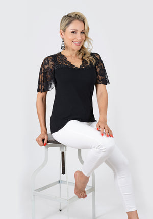 Black Lace Attachable Sleeves--Sleeves 2 Go