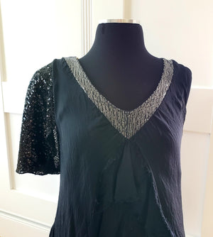 Black Sequin Sleeves--Sleeves 2 Go