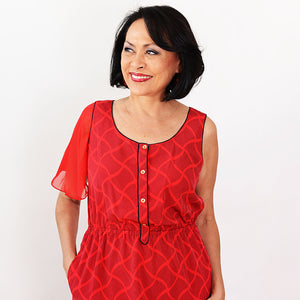 Red Attachable Flutter Sleeves--Sleeves 2 Go