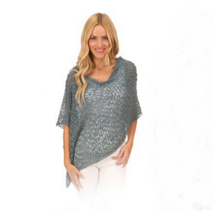 Knit Poncho-Fog-Sleeves 2 Go