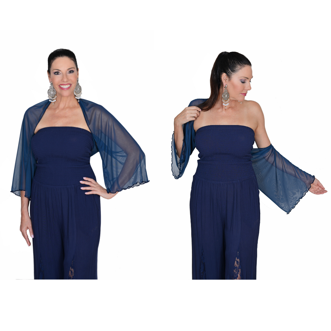 shrug shawl with sleeves