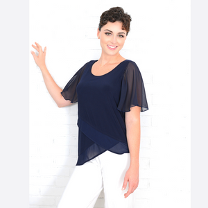 Navy Attachable Flutter Sleeves-Navy Blue / One Size-Sleeves 2 Go